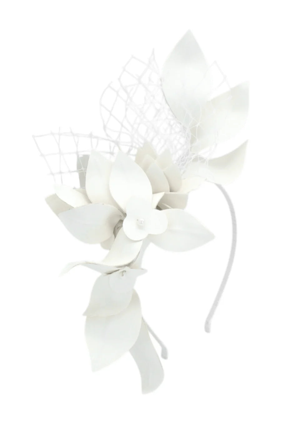 Dulcie Fascinator White
