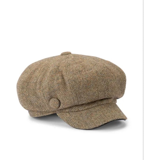 Brydie Tweed 10 Panel Bakerboy Cap