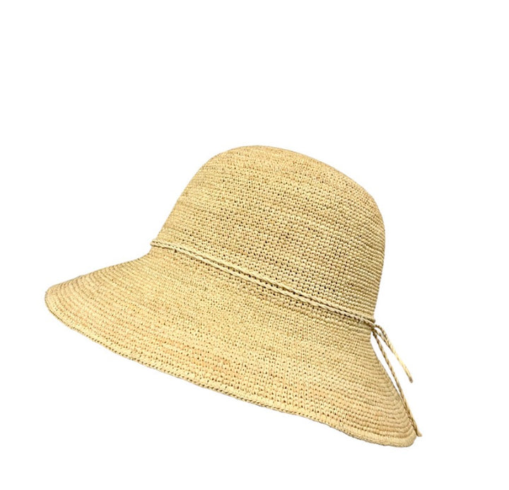 Raffia Crochet Hat - 8cm brim