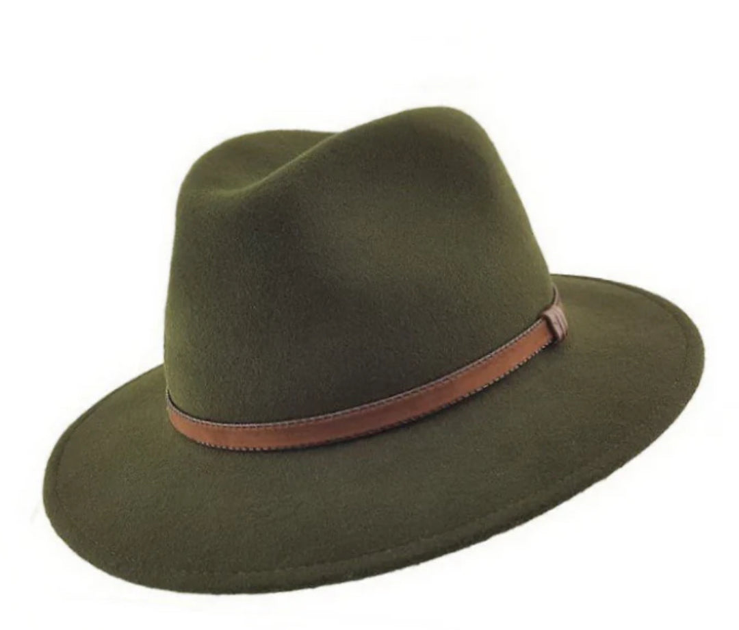 Italian Crushable Wool Fedora - Stanton