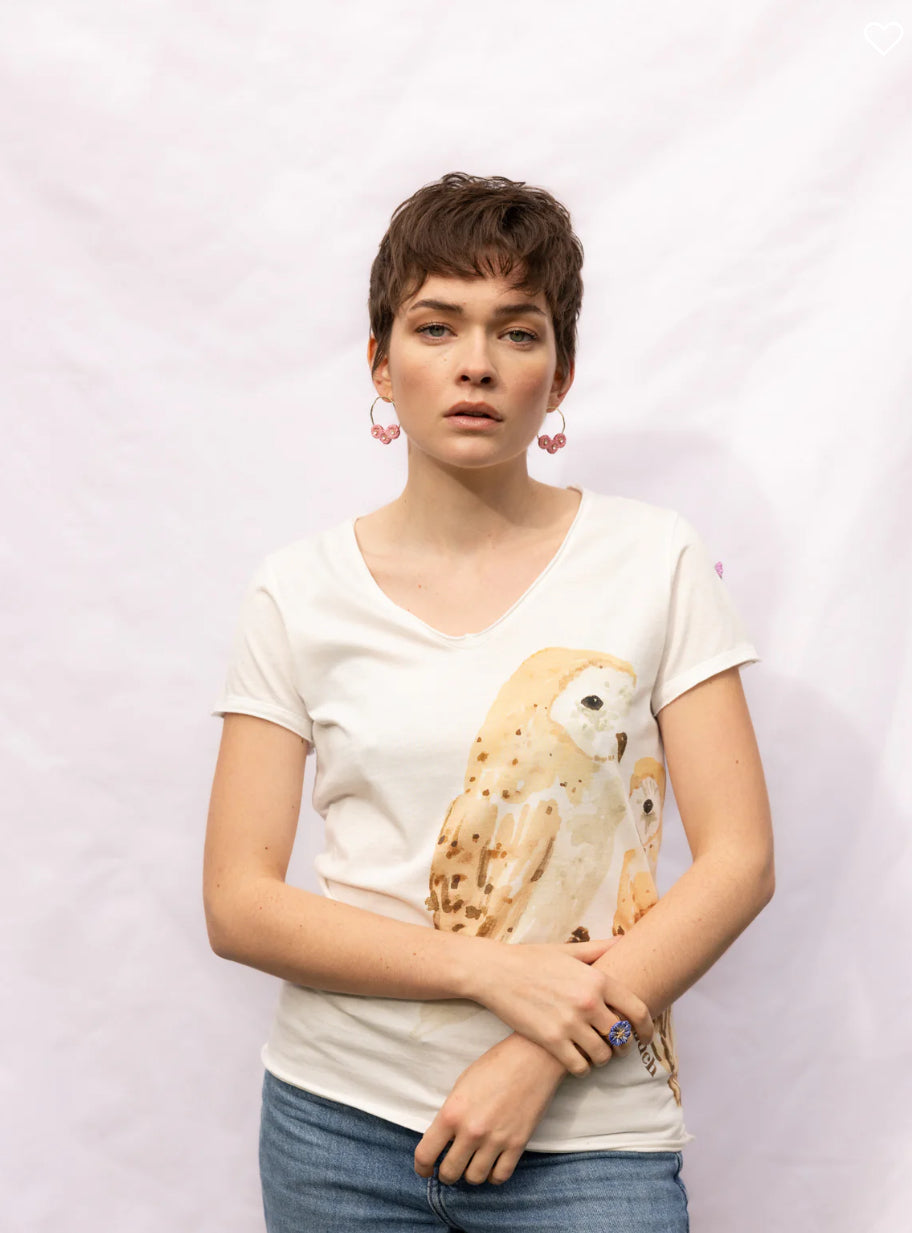 Nach Bijoux - Owls Organic Cotton Tee Shirt