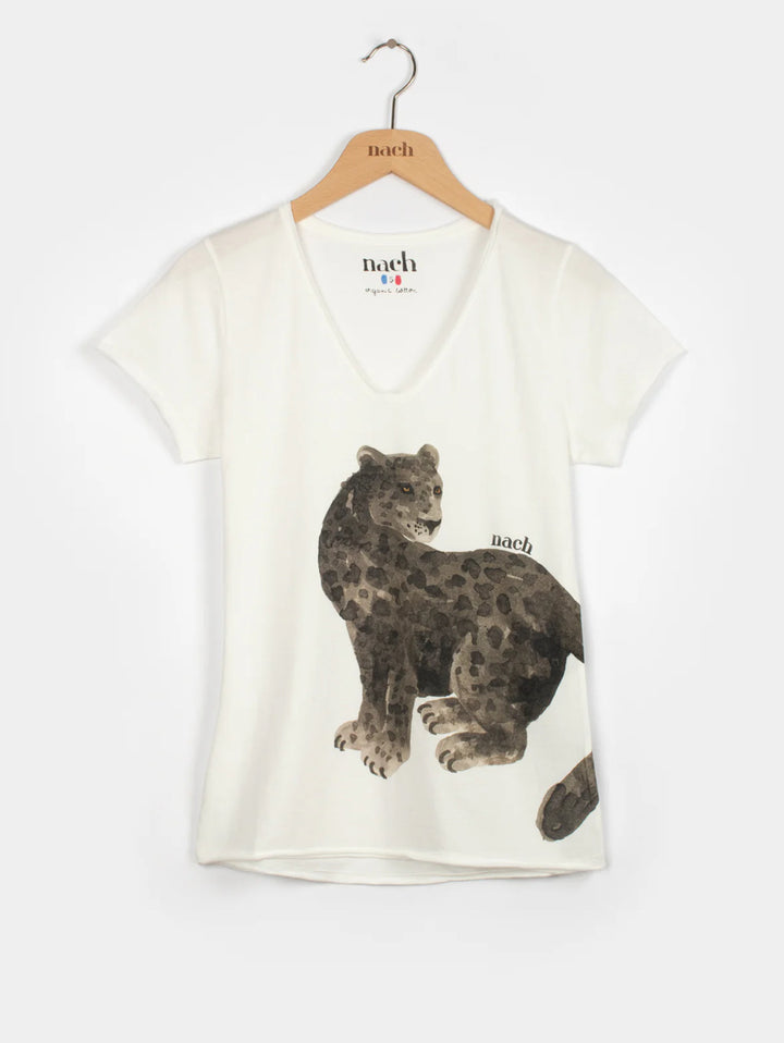 Nach Bijoux - Sitting Black Panther Organic Cotton Tee