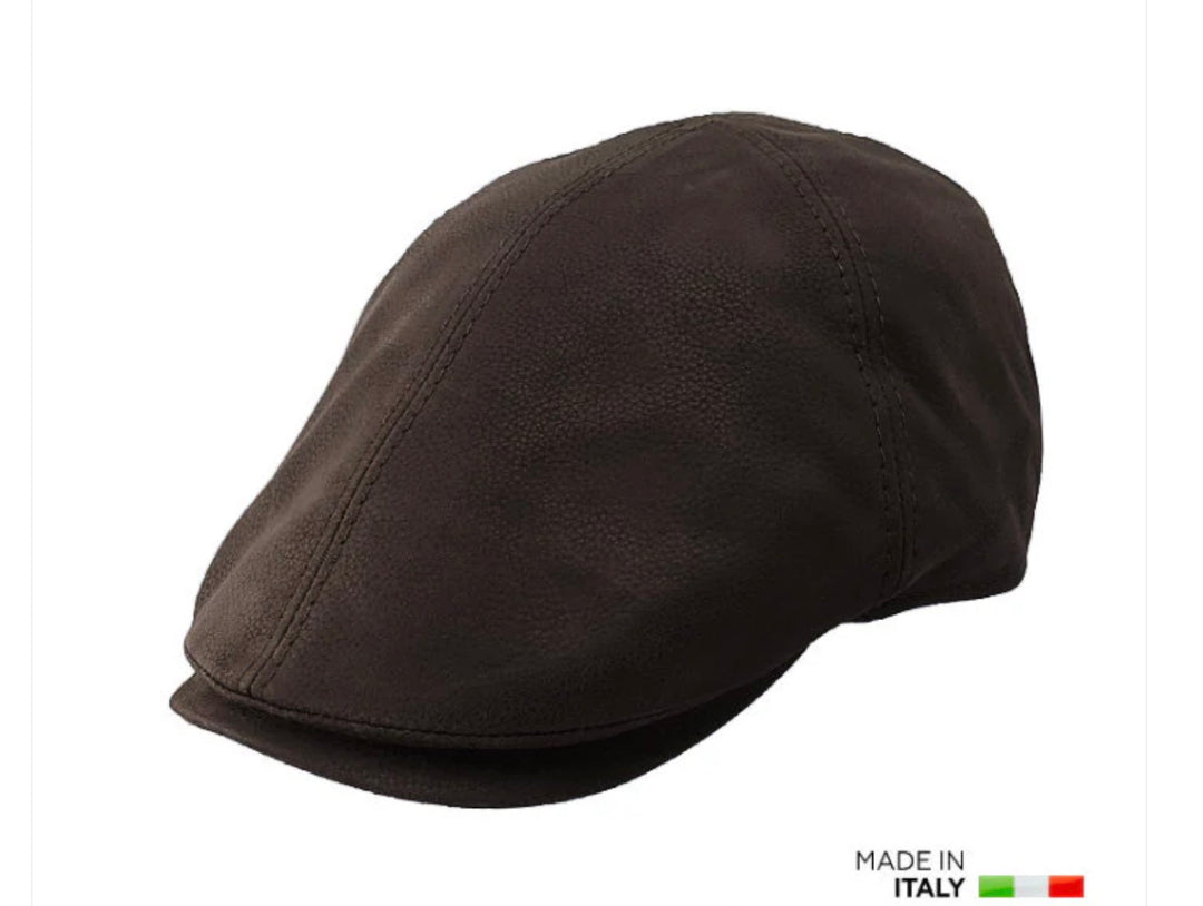 Leather Flat Cap