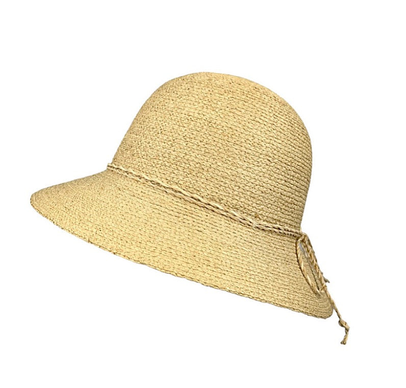 Floppy Raffia Crochet Hat