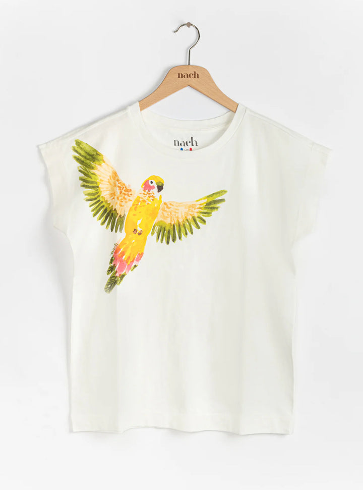 Nach Bijoux - Yellow Parakeet Organic Cotton Tee Shirt