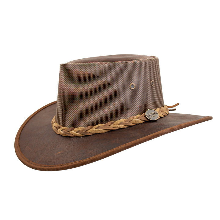Squashy Kangaroo Leather Cooler Hat - Barmah