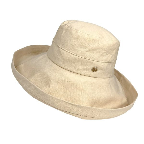 Wide Brim Cotton Bucket Hat - UPF 50+