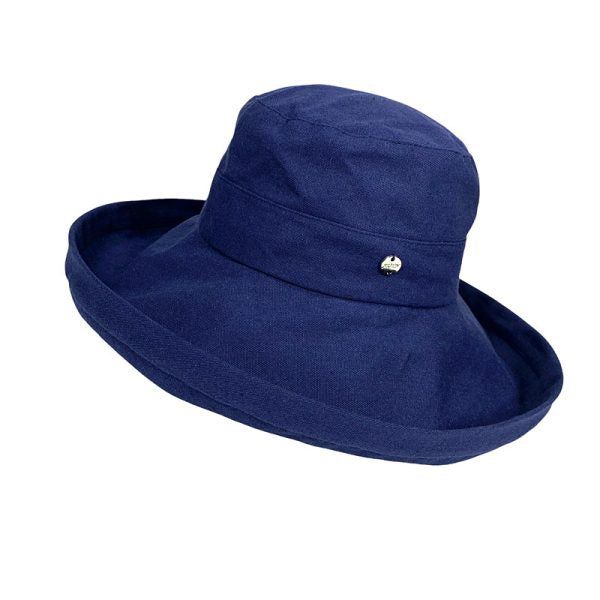 Wide Brim Cotton Bucket Hat - UPF 50+