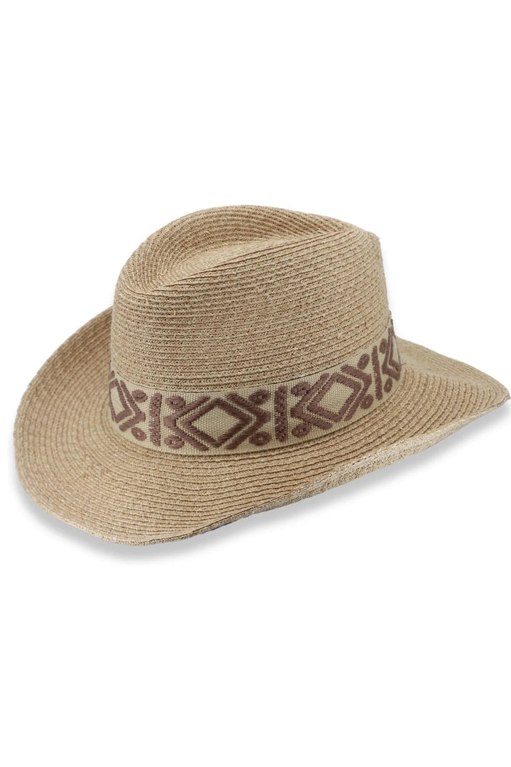 Cabo - RAFFIA COWBOY FEDORA - NATURAL