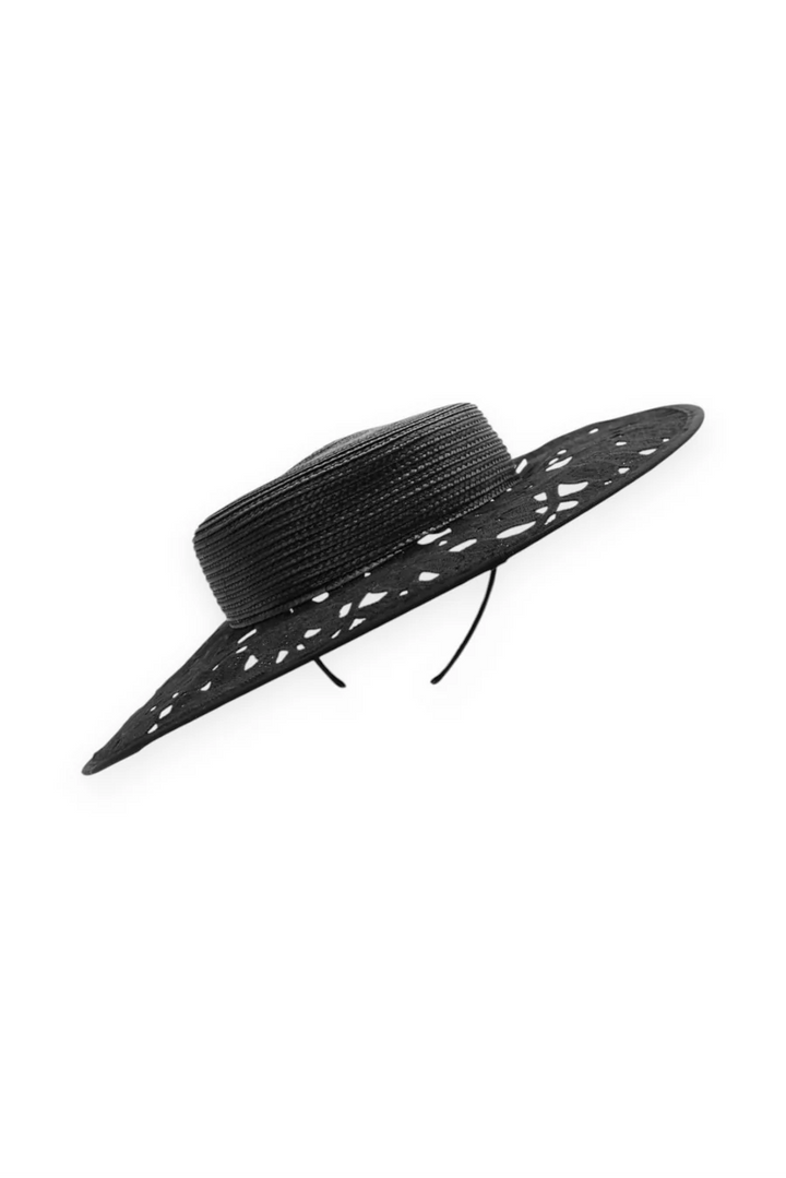 Chloe Racewaer Boater Black