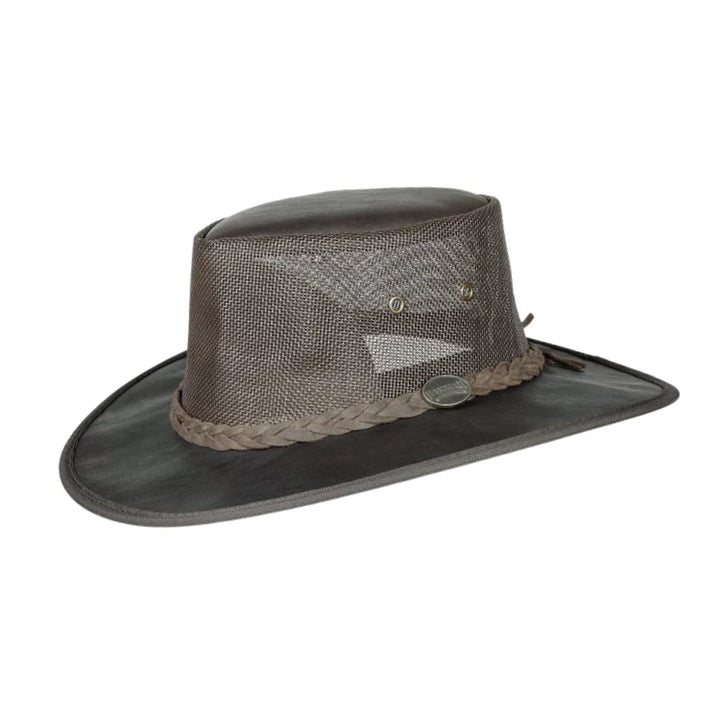 Squashy Kangaroo Leather Cooler Hat - Barmah