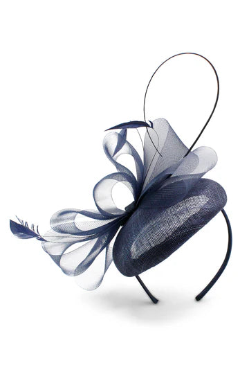 Gabriela Fascinator Navy Blue