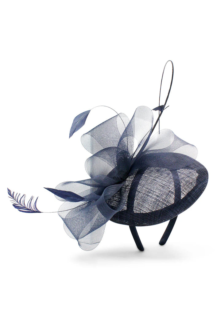 Gabriela Fascinator Navy Blue