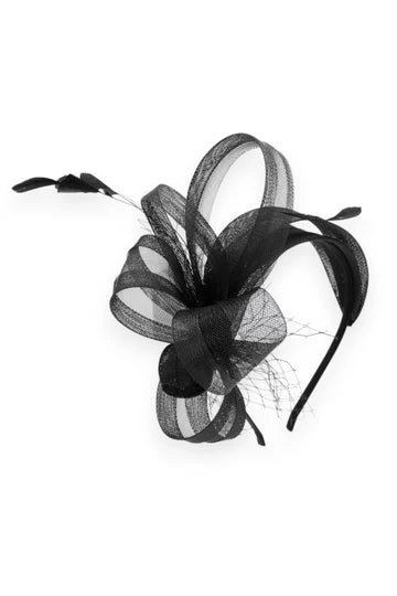 Kora Fascinator Black