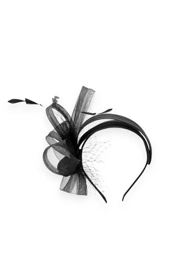 Kora Fascinator Black