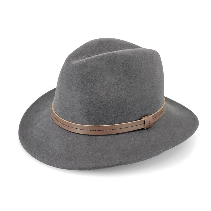 Frazer Creek Dusky Blue Felt Fedora - OoGee