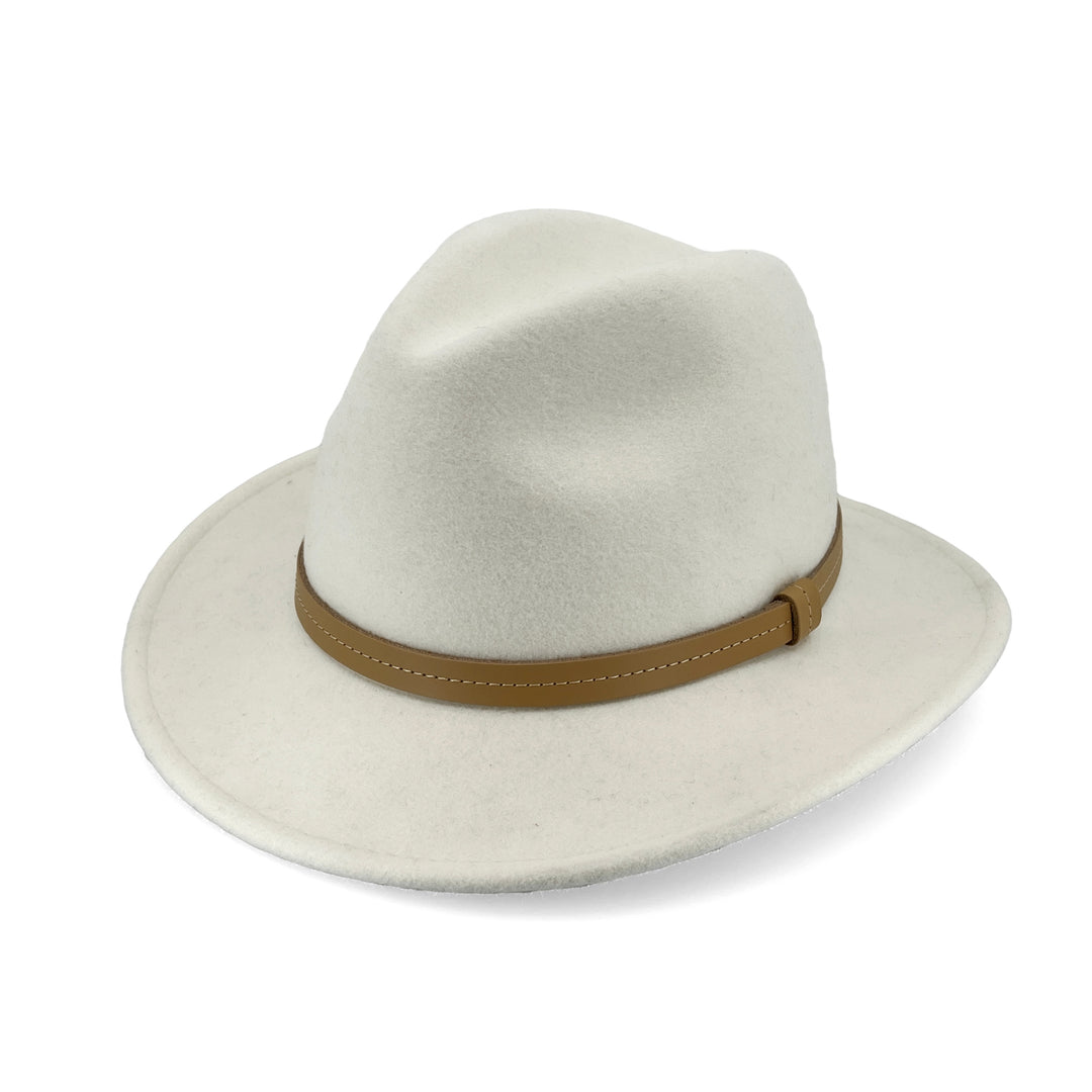 Frazer Creek Ivory Felt Fedora - OoGee