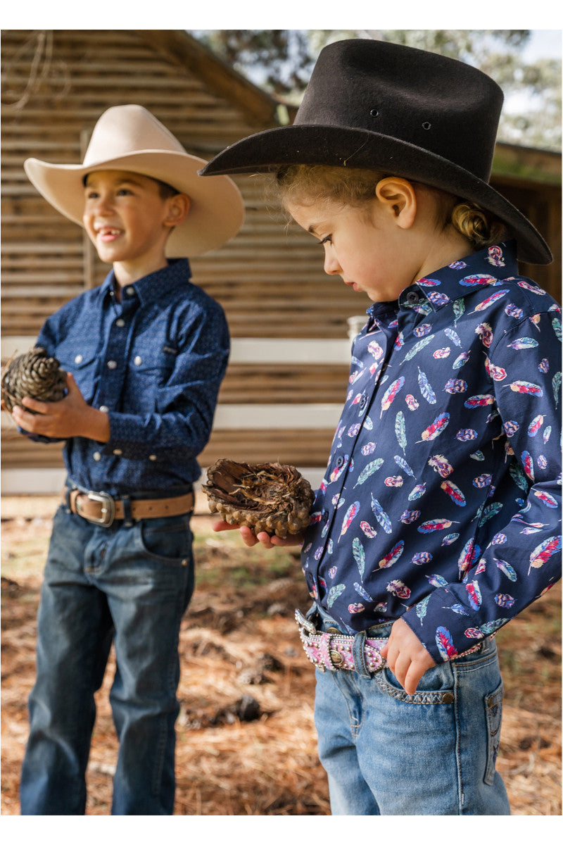 Kids Light Cream Cyclone Cowboy Hat