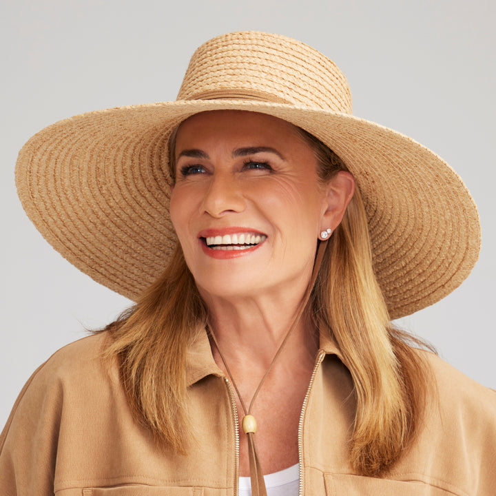Katherine Wide Brim Raffia Hat  - Canopy Bay by Deborah Hutton
