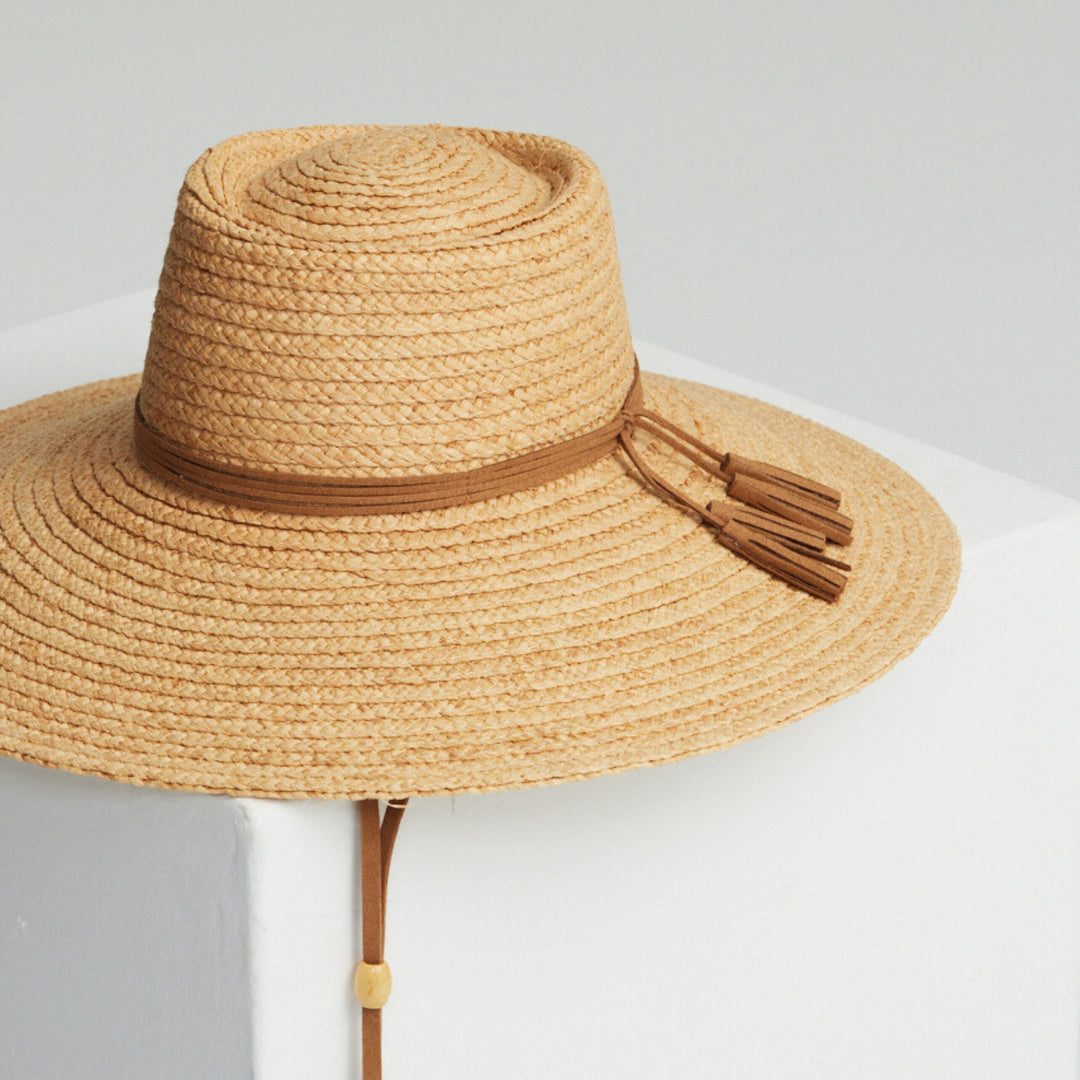 Katherine Wide Brim Raffia Hat  - Canopy Bay by Deborah Hutton