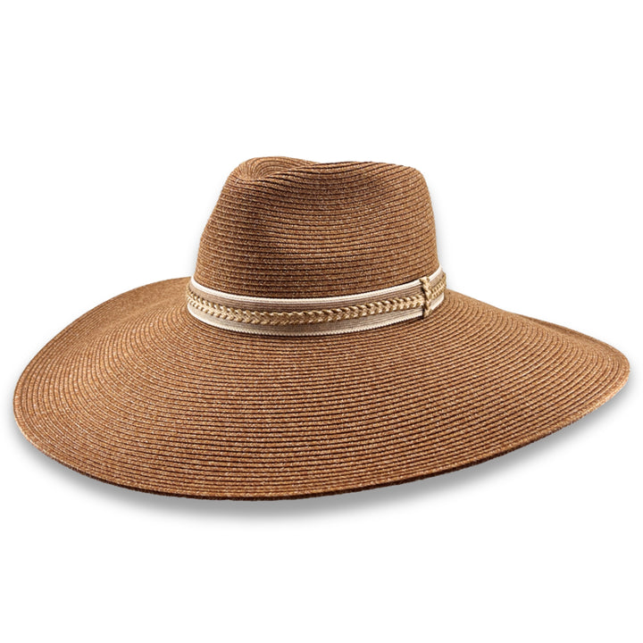 Beechmont Wide Brim Flexibraid Fedora - Canopy Bay by Deborah Hutton