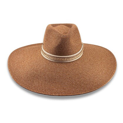 Beechmont Wide Brim Flexibraid Fedora - Canopy Bay by Deborah Hutton