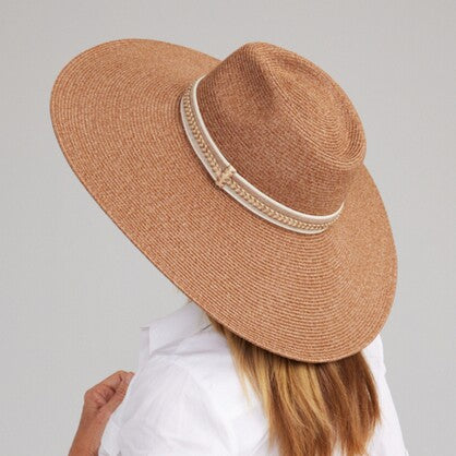 Beechmont Wide Brim Flexibraid Fedora - Canopy Bay by Deborah Hutton