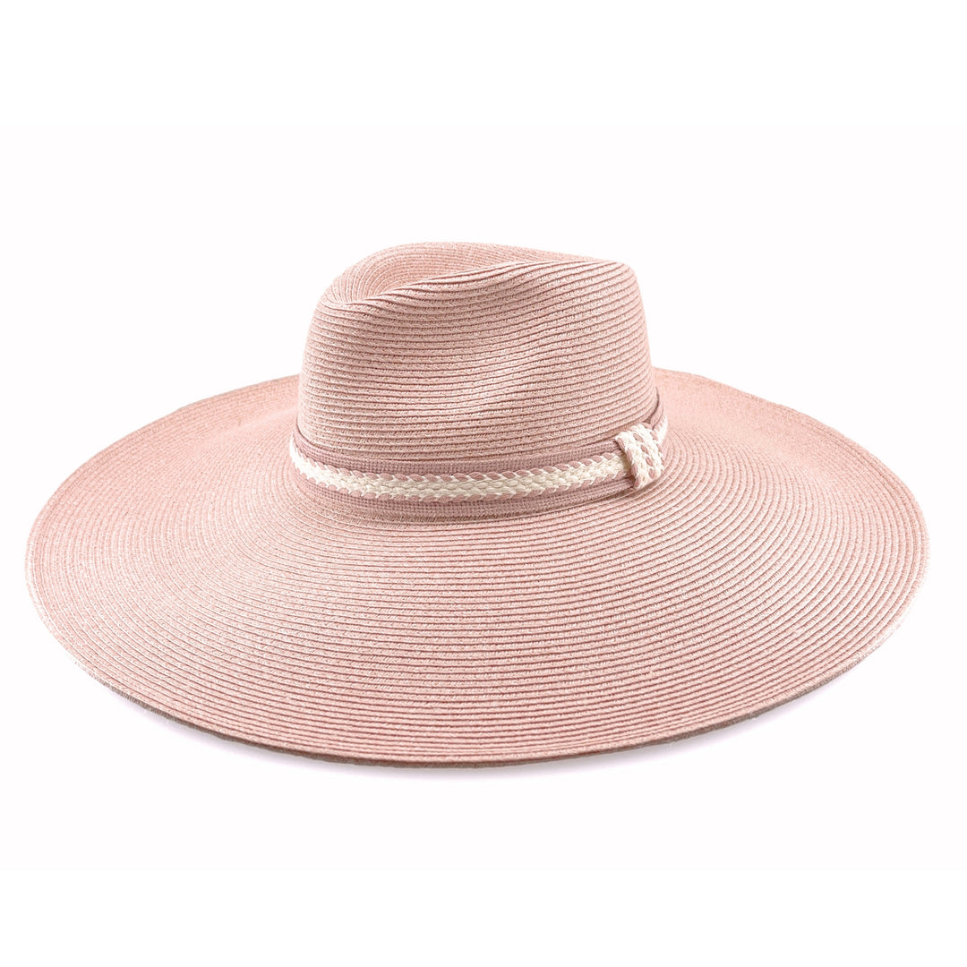 Peony Wide Brim Flexibraid Fedora - Canopy Bay by Deborah Hutton