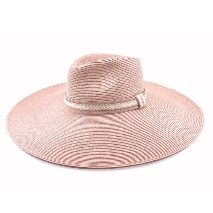 Peony Wide Brim Flexibraid Fedora - Canopy Bay by Deborah Hutton