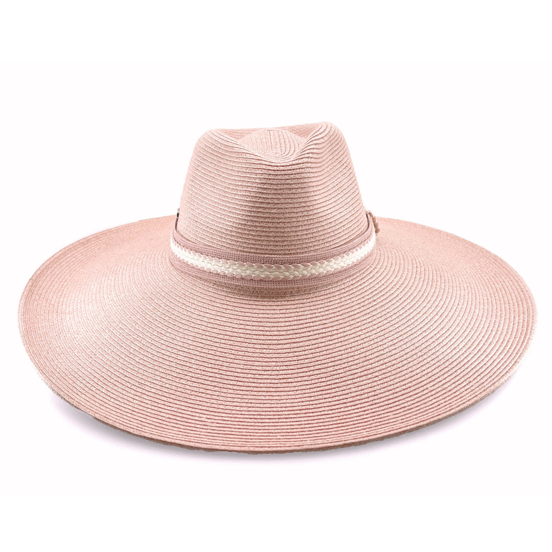 Peony Wide Brim Flexibraid Fedora - Canopy Bay by Deborah Hutton