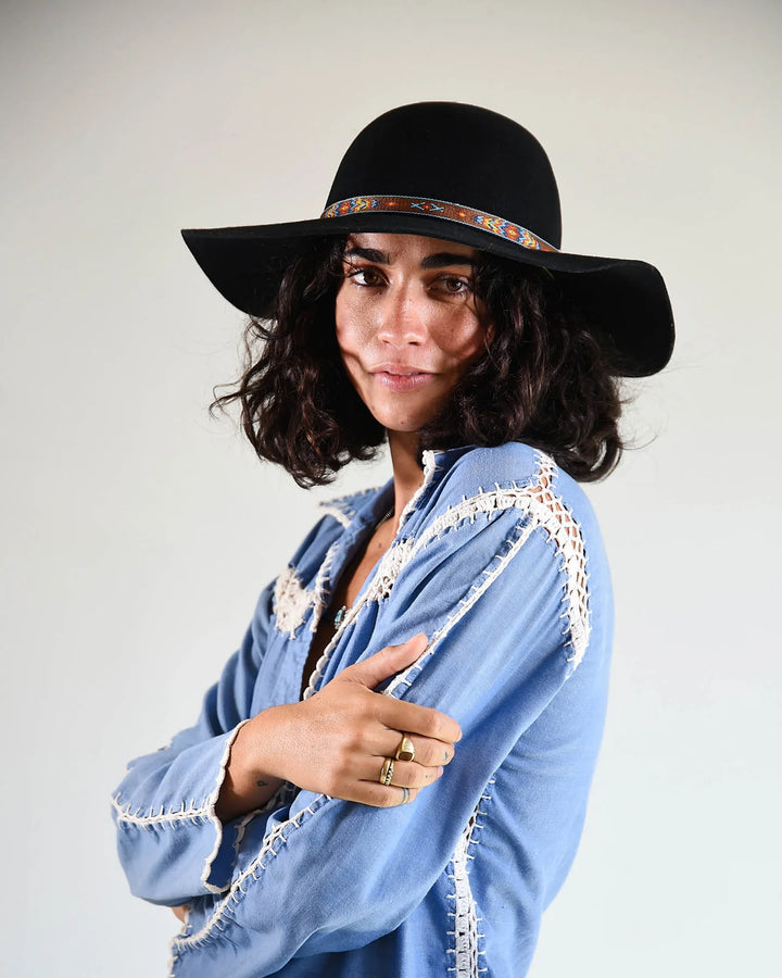 Fallen Broken Street - Little Hippie Floppy Wool Felt Hat