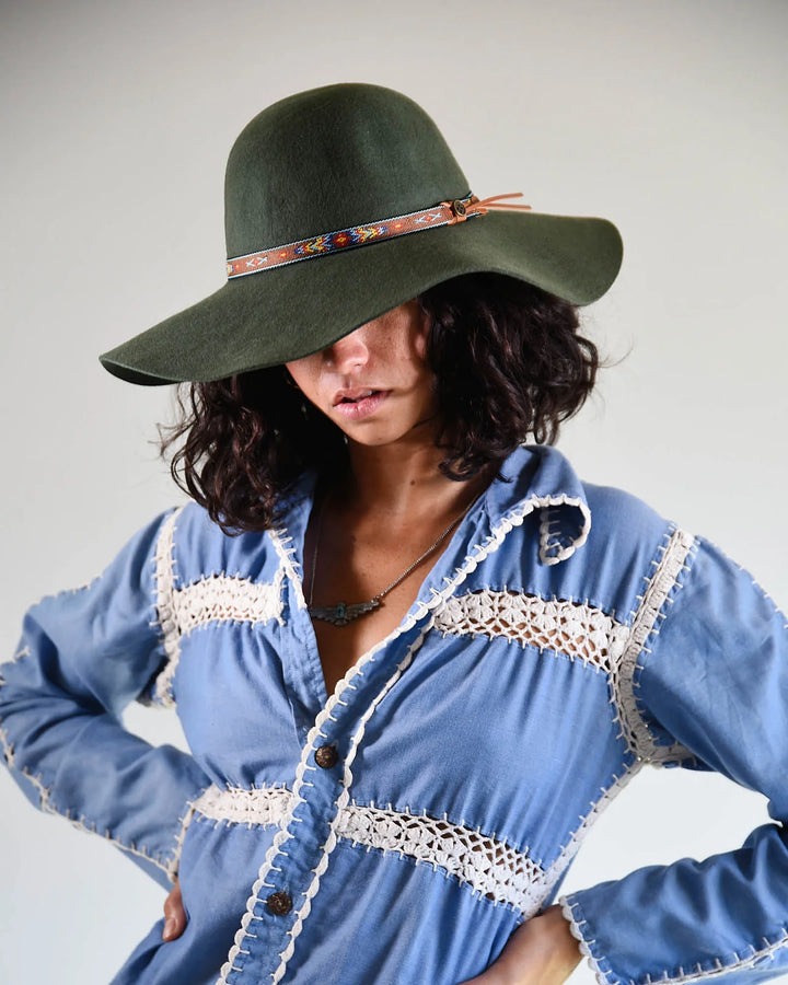Fallen Broken Street - Little Hippie Floppy Wool Felt Hat