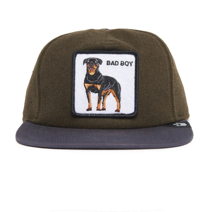 Goorin Bros Flat Bill Cap - Bad Boy Olive