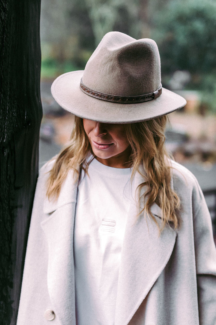 Johnny Wool Felt Packable Fedora