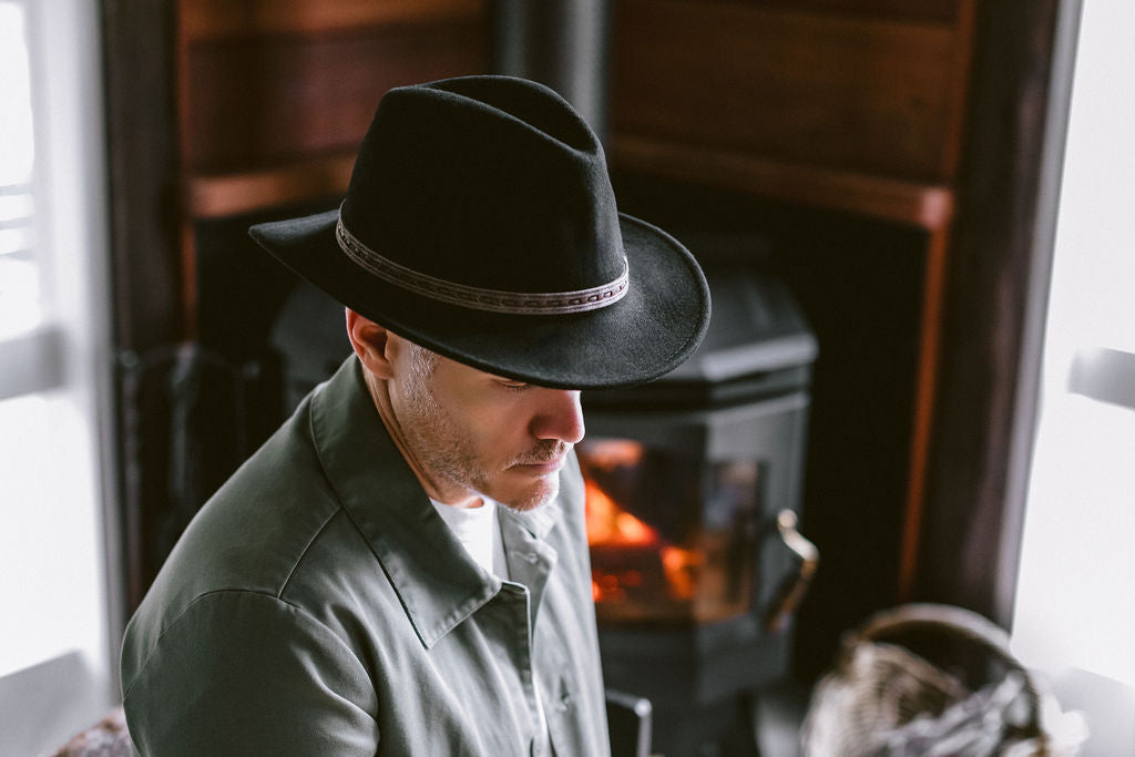 Johnny Wool Felt Packable Fedora