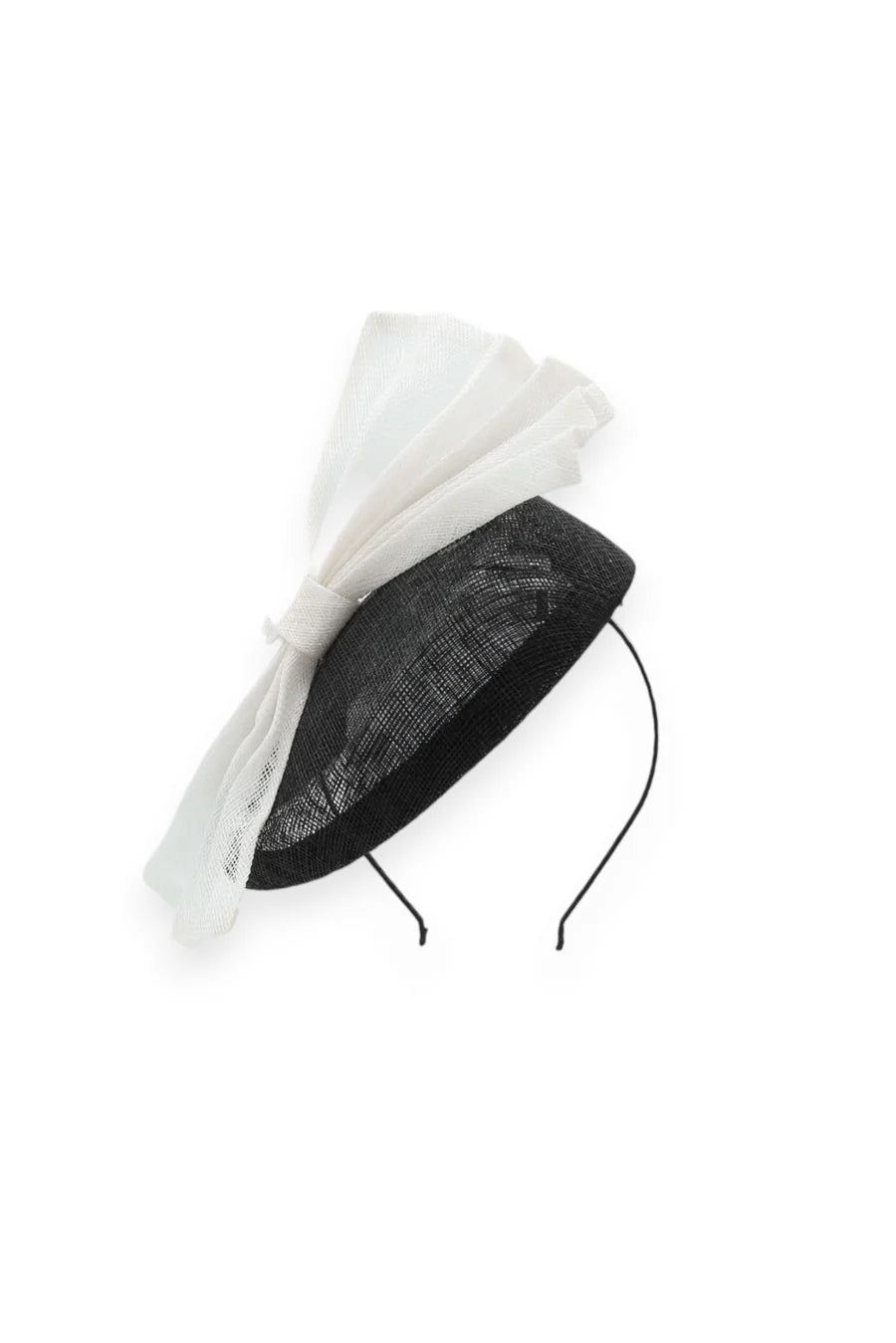 Patricia Fascinator - Black & White