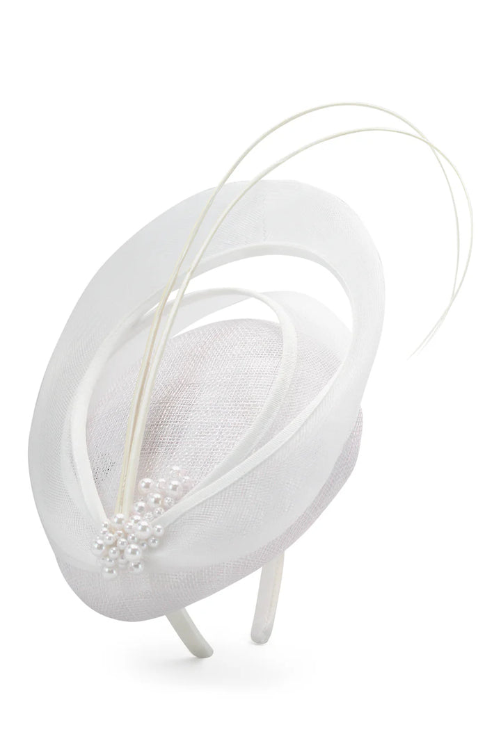 Molly Fascinator - White