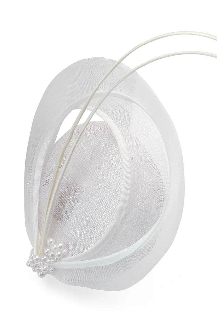 Molly Fascinator - White