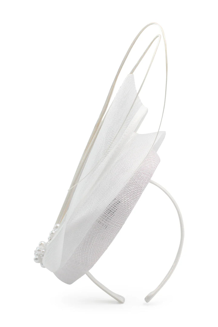 Molly Fascinator - White