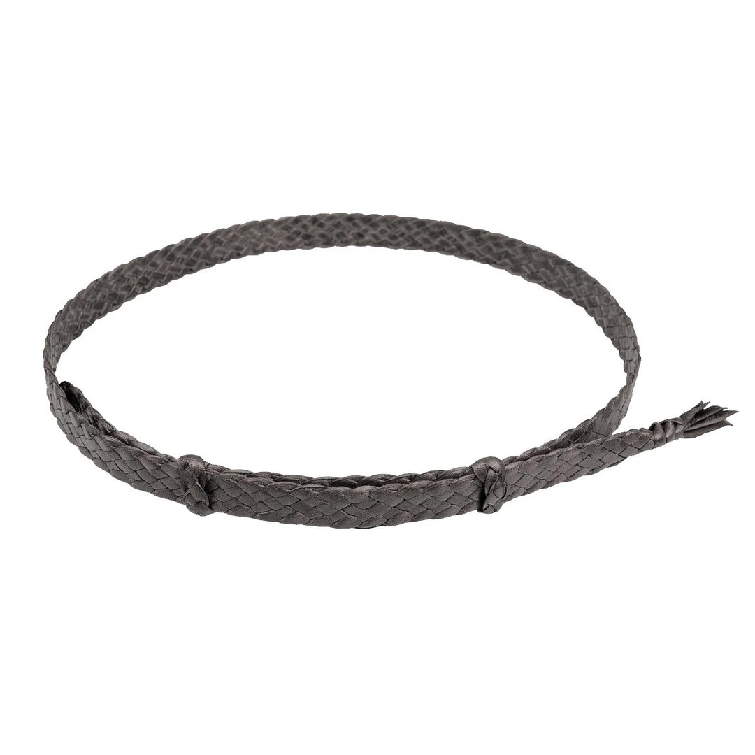 Leather Hat Band - 6 Plait Flat