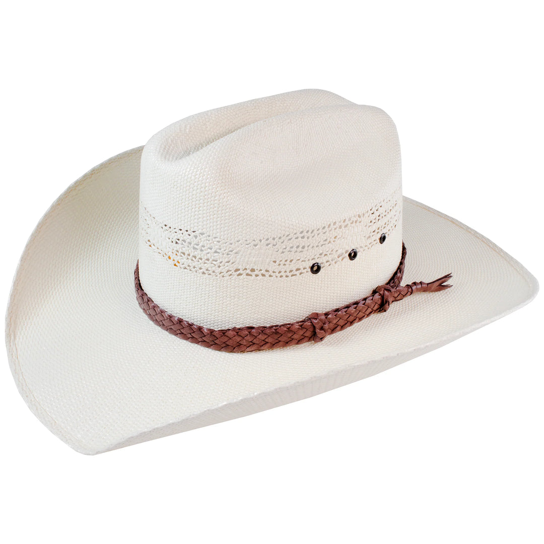 Leather Hat Band - 6 Plait Flat