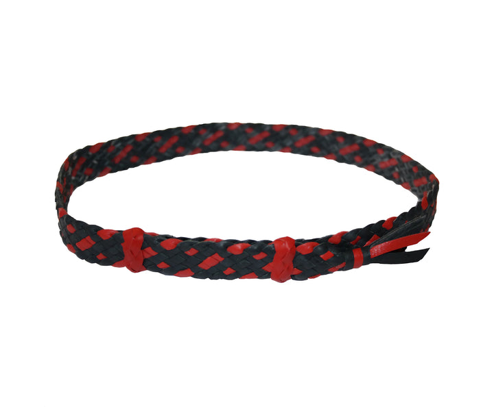 Leather Hat Band - Bonza - Red / Black
