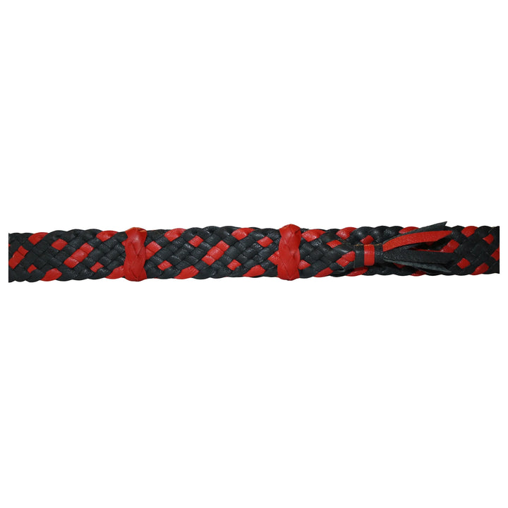 Leather Hat Band - Bonza - Red / Black