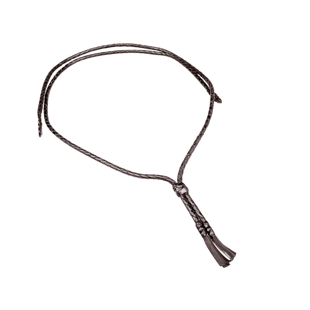 Leather Chin Strap - 4 Plait Round