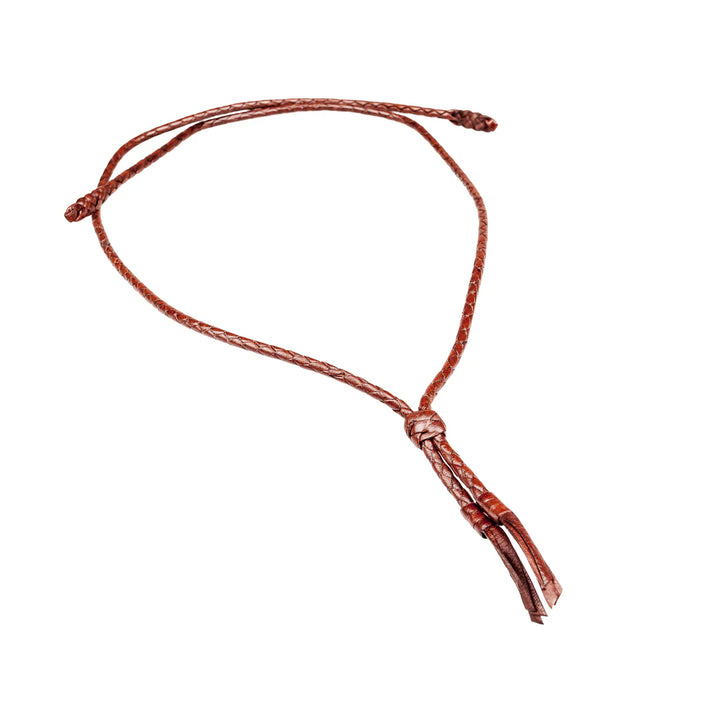 Leather Chin Strap - 4 Plait Round