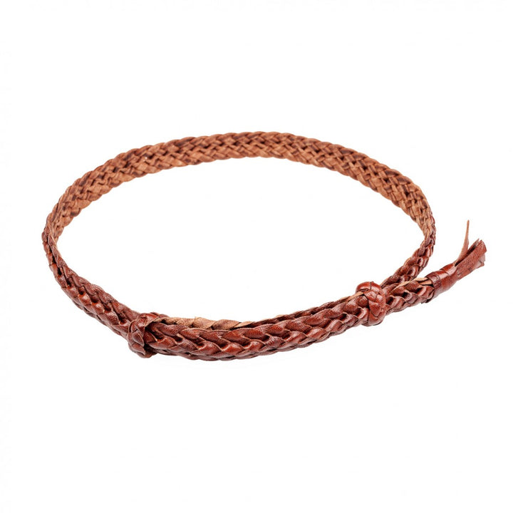 Leather Hat Band - Croc Ridge - 8 Plait