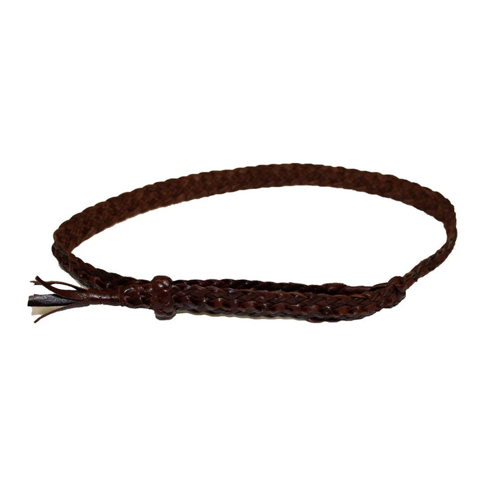 Leather Hat Band - Croc Ridge - 8 Plait