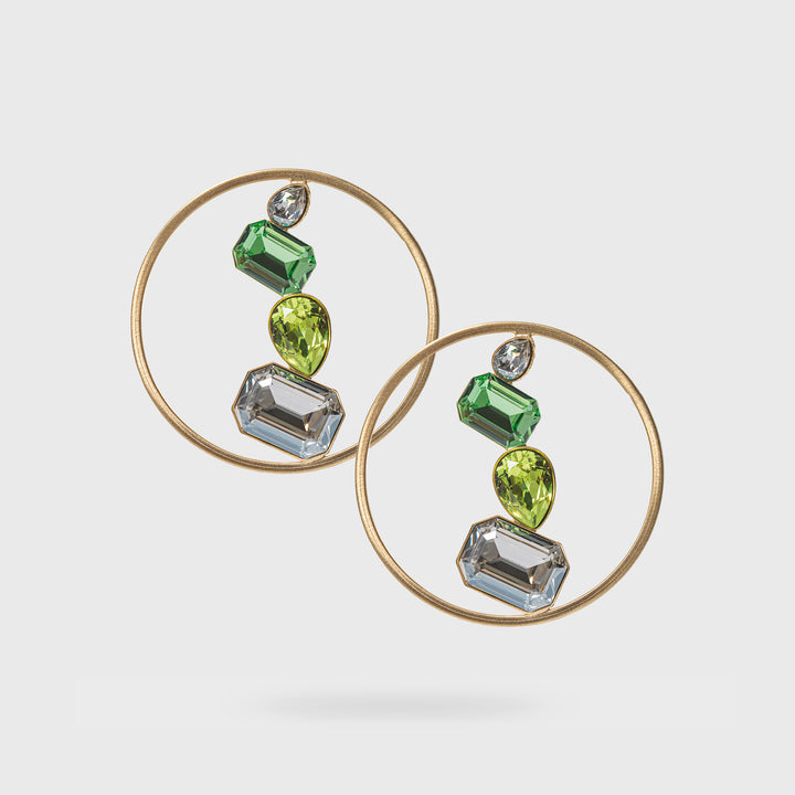 Peridot Glimmer Earrings - Katerina Vassou