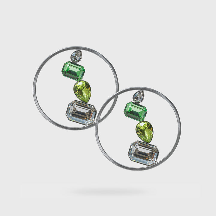 Peridot Glimmer Earrings - Katerina Vassou