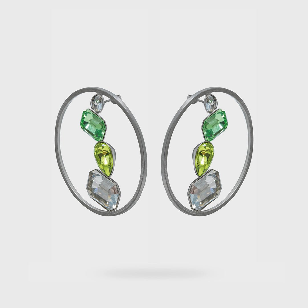 Peridot Glimmer Earrings - Katerina Vassou